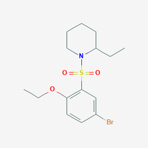 1-[(5-Bromo-2-ethoxyphenyl)sulfonyl]-2-ethylpiperidine