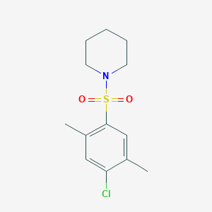 molecular formula C13H18ClNO2S B224538 1-[(4-Chloro-2,5-dimethylphenyl)sulfonyl]piperidine 