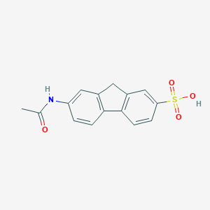 molecular formula C15H13NO4S B224634 7-acetamido-9H-fluorene-2-sulfonic acid CAS No. 13110-79-7
