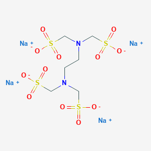 molecular formula C6H12N2Na4O12S4 B224652 (Ethylenedinitrilo)tetramethanesulfonic acid tetrasodium salt CAS No. 13046-10-1