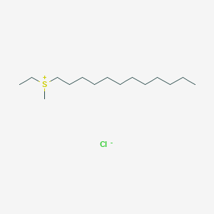 molecular formula C15H33ClS B224664 Sulfonium, dodecylethylmethyl-, chloride CAS No. 14254-28-5