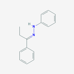 molecular formula C14H17NO4 B224692 Propiophenone, phenylhydrazone CAS No. 14290-11-0