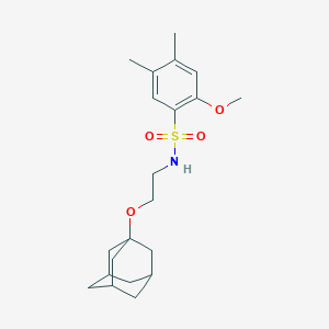 molecular formula C21H31NO4S B224699 N-[2-(1-adamantyloxy)ethyl]-2-methoxy-4,5-dimethylbenzenesulfonamide 