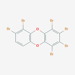 molecular formula C12H2Br6O2 B022475 1,2,3,4,6,7-Hexabromo-dibenzo-dioxin CAS No. 103456-42-4