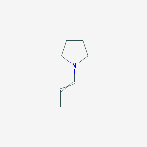 molecular formula C6H12FeN9 B224823 1-(1-Propen-1-yl)pyrrolidine CAS No. 13937-88-7