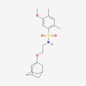 molecular formula C21H31NO4S B224873 N-[2-(1-Adamantyloxy)ethyl]-5-methoxy-2,4-dimethylbenzenesulfonamide 