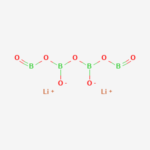molecular formula B4Li2O7 B224960 Lithium tetraborate CAS No. 12007-60-2