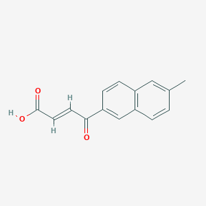 molecular formula C15H12O3 B022505 4-(6-Methylnaphthalen-2-yl)-4-oxo-2-butenoic acid CAS No. 108011-98-9