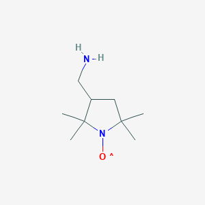 molecular formula C9H20N2O B022524 3-(Aminomethyl)-2,2,5,5-tetramethyl-1-pyrrolidinyloxy CAS No. 54606-49-4