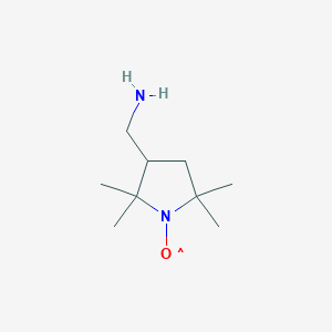 molecular formula C9H19N2O B022524 3-(Aminomethyl)-2,2,5,5-tetramethyl-1-pyrrolidinyloxy CAS No. 54606-49-4