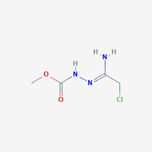 Methyl 2-(1-amino-2-chloroethylidene)hydrazinecarboxylate