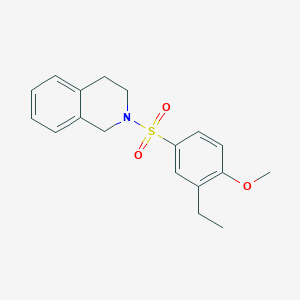 molecular formula C18H21NO3S B225362 4-(3,4-dihydro-2(1H)-isoquinolinylsulfonyl)-2-ethylphenyl methyl ether 