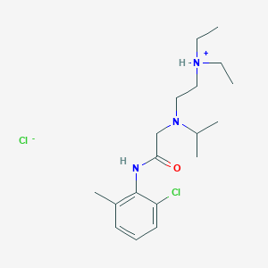 molecular formula C18H31Cl2N3O B022542 6'-Chloro-2-((2-(diethylamino)ethyl)isopropylamino)-o-acetotoluidide hydrochloride CAS No. 102489-51-0