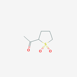 molecular formula C6H10O3S B022563 1-(1,1-Dioxothiolan-2-yl)ethanone CAS No. 101457-57-2