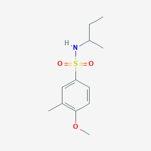 molecular formula C12H19NO3S B225687 N-(sec-butyl)-4-methoxy-3-methylbenzenesulfonamide 