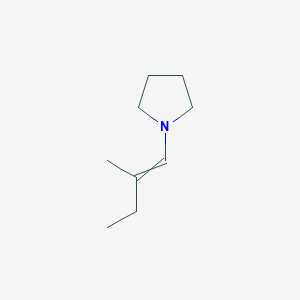 molecular formula C6H11NO3 B225710 1-(2-Methyl-1-butenyl)pyrrolidine CAS No. 14091-87-3