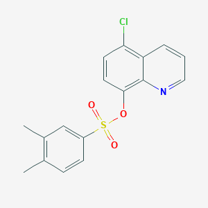 molecular formula C17H14ClNO3S B225755 5-Chloro-8-quinolyl 3,4-dimethylbenzenesulfonate 