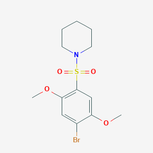 molecular formula C13H18BrNO4S B225767 1-(4-Bromo-2,5-dimethoxybenzenesulfonyl)piperidine 