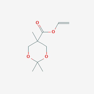 molecular formula C10H16O4 B022577 2,2,5-Trimethyl-1,3-dioxane-5-carboxylic acid ethenyl ester CAS No. 865860-80-6