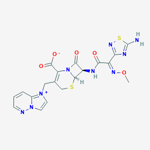 molecular formula C19H17N9O5S2 B022578 Cefozopran hydrochloride CAS No. 1262200-57-6