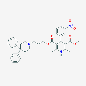 molecular formula C36H39N3O6 B022589 (+/-)-Niguldipine CAS No. 102993-22-6