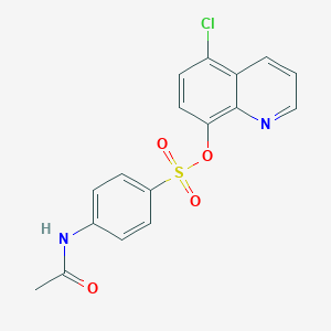 5-Chloro-8-quinolinyl 4-(acetylamino)benzenesulfonate