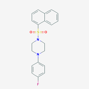 molecular formula C20H19FN2O2S B225976 1-(4-Fluorophenyl)-4-(naphthylsulfonyl)piperazine 