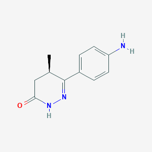 molecular formula C11H13N3O B022602 (R)-6-(4-Aminophenyl)-5-methyl-4,5-dihydropyridazin-3(2H)-one CAS No. 101328-85-2