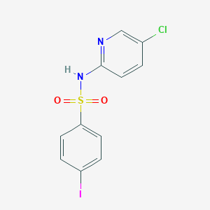molecular formula C11H8ClIN2O2S B226368 Cambridge id 6988397 