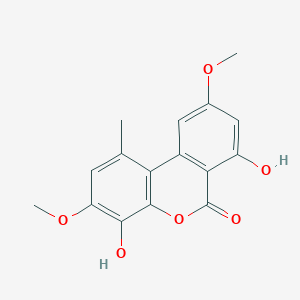 molecular formula C16H14O6 B022643 Graphislactone A 