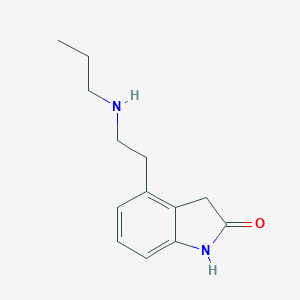 molecular formula C13H18N2O B022661 4-(2-(Propylamino)ethyl)indolin-2-one CAS No. 106916-16-9