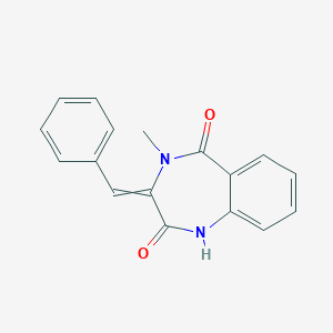 molecular formula C17H14N2O2 B022667 Dehydrocyclopeptine CAS No. 31965-37-4