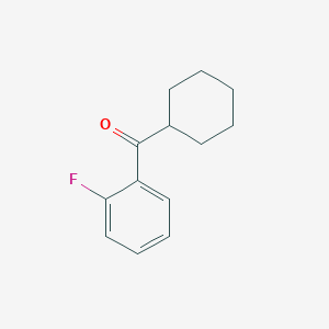 molecular formula C13H15FO B022669 2-Fluorophenyl cyclohexyl ketone CAS No. 106795-65-7
