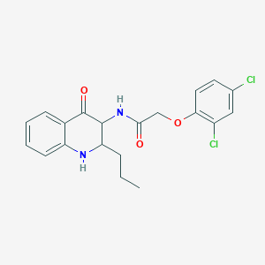 2-(2,4-dichlorophenoxy)-N-(4-oxo-2-propyl-1,2,3,4-tetrahydro-3-quinolinyl)acetamide