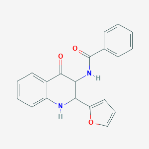 N-[2-(2-furyl)-4-oxo-1,2,3,4-tetrahydro-3-quinolinyl]benzamide