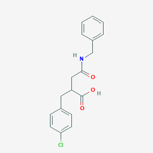 4-(Benzylamino)-2-(4-chlorobenzyl)-4-oxobutanoic acid
