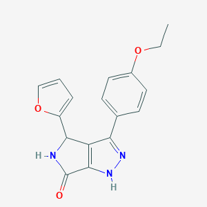 3-(4-ethoxyphenyl)-4-(2-furyl)-4,5-dihydropyrrolo[3,4-c]pyrazol-6(1H)-one