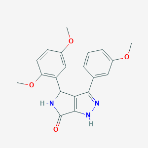 4-(2,5-dimethoxyphenyl)-3-(3-methoxyphenyl)-4,5-dihydropyrrolo[3,4-c]pyrazol-6(1H)-one