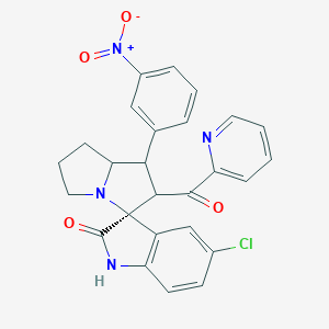 [5-Chloro-1'-(3-nitrophenyl)-1,1',2,2',5',6',7',7'a-octahydro-2-oxospiro{indole-3,3'-pyrrolizine}-2'-yl](2-pyridinyl)methanone