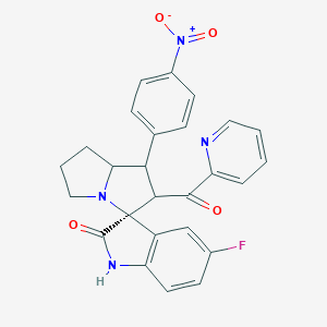 [5-Fluoro-1'-(4-nitrophenyl)-1,1',2,2',5',6',7',7'a-octahydro-2-oxospiro{indole-3,3'-pyrrolizine}-2'-yl](2-pyridinyl)methanone