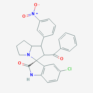[5-Chloro-1'-(3-nitrophenyl)-1,1',2,2',5',6',7',7'a-octahydro-2-oxospiro{indole-3,3'-pyrrolizine}-2'-yl](phenyl)methanone