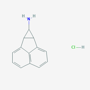 molecular formula C13H12ClN B022680 6b,7a-Dihydro-7H-cycloprop[a]acenaphthylen-7-amine hydrochloride CAS No. 109218-89-5