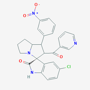[5-Chloro-1'-(3-nitrophenyl)-1,1',2,2',5',6',7',7'a-octahydro-2-oxospiro{indole-3,3'-pyrrolizine}-2'-yl](3-pyridinyl)methanone
