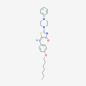 5-[4-(heptyloxy)benzylidene]-2-(4-phenyl-1-piperazinyl)-1,3-thiazol-4(5H)-one