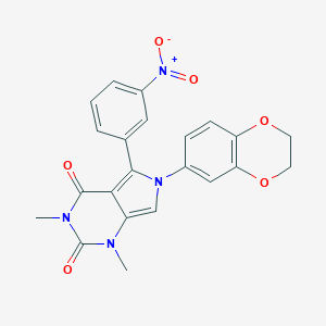 6-(2,3-dihydro-1,4-benzodioxin-6-yl)-1,3-dimethyl-5-(3-nitrophenyl)-1H-pyrrolo[3,4-d]pyrimidine-2,4(3H,6H)-dione
