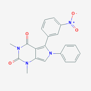 molecular formula C20H16N4O4 B226810 1,3-dimethyl-5-(3-nitrophenyl)-6-phenyl-1H-pyrrolo[3,4-d]pyrimidine-2,4(3H,6H)-dione 