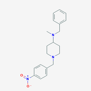 molecular formula C20H25N3O2 B226825 N-benzyl-N-methyl-1-[(4-nitrophenyl)methyl]piperidin-4-amine 