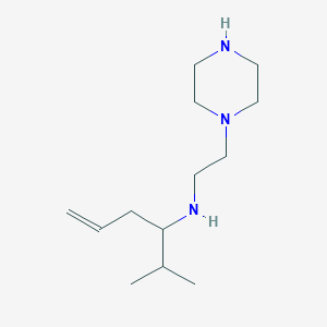 molecular formula C13H27N3 B226873 N-(1-isopropyl-3-butenyl)-N-[2-(1-piperazinyl)ethyl]amine 