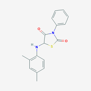 molecular formula C17H16N2O2S B226911 5-[(2,4-Dimethylphenyl)amino]-3-phenyl-1,3-thiazolidine-2,4-dione 