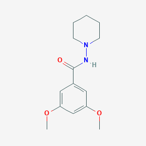 molecular formula C14H20N2O3 B226922 3,5-dimethoxy-N-(1-piperidinyl)benzamide 